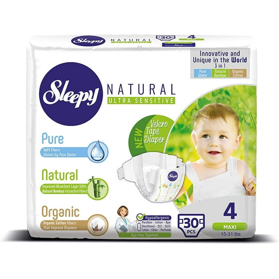Sleepy Natural - Baby Diaper - 4|Maxi