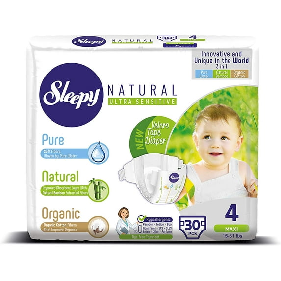 Sleepy Natural - Baby Diaper - 4|Maxi