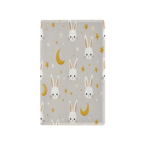 Sleepy Night Bunny Decorative Wall Plate, Flame Retardant PC Plastic Light Switch & Outlet Cover with Mounting Screws Fits Blank Unused Outlet