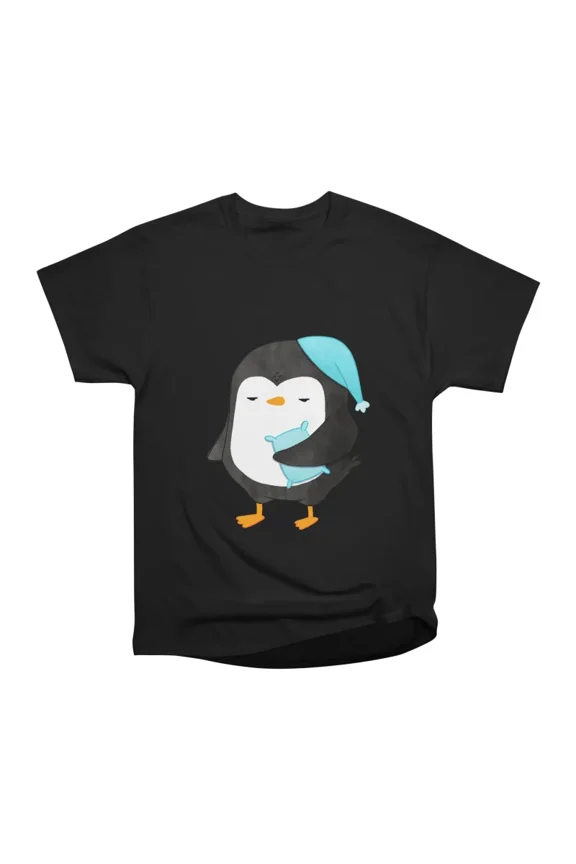 Sleepy Penguin T-Shirt Tee Gift For Him Merch For Her Apparel For Friend