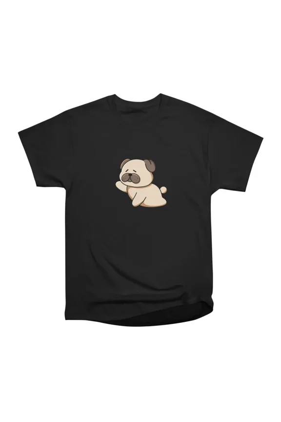 Sleepy Pug Yawning T-Shirt Tee Gift For Him Merch For Her Apparel For Friend