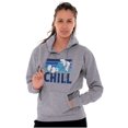 thumbnail image 1 of Sleepy Smurf 80s Cartoon Chillin Out Hoodie Sweatshirt Women Men Brisco Brands S, 1 of 6