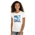 thumbnail image 1 of Sleepy Smurf 80s Cartoon Chillin Out Women's T Shirt Ladies Tee Brisco Brands L, 1 of 5