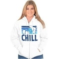 thumbnail image 1 of Sleepy Smurf 80s Cartoon Chillin Out Zip Up Hoodie Men's Women's Brisco Brands M, 1 of 6