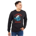 thumbnail image 1 of Sleepy Smurf Current Mood Tired Lazy Long Sleeve TShirt Men Women Brisco Brands S, 1 of 6