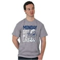 thumbnail image 1 of Sleepy Smurf Monday Got Me Like Funny Men's Graphic T Shirt Tees Brisco Brands S, 1 of 4