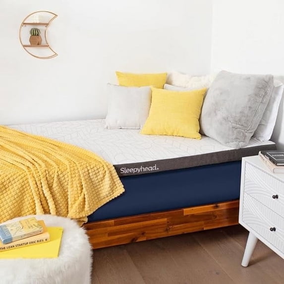 Sleepyhead 3-Inch Full XL Copper Mattress Topper with Washable Cover - College Dorm Room Essential