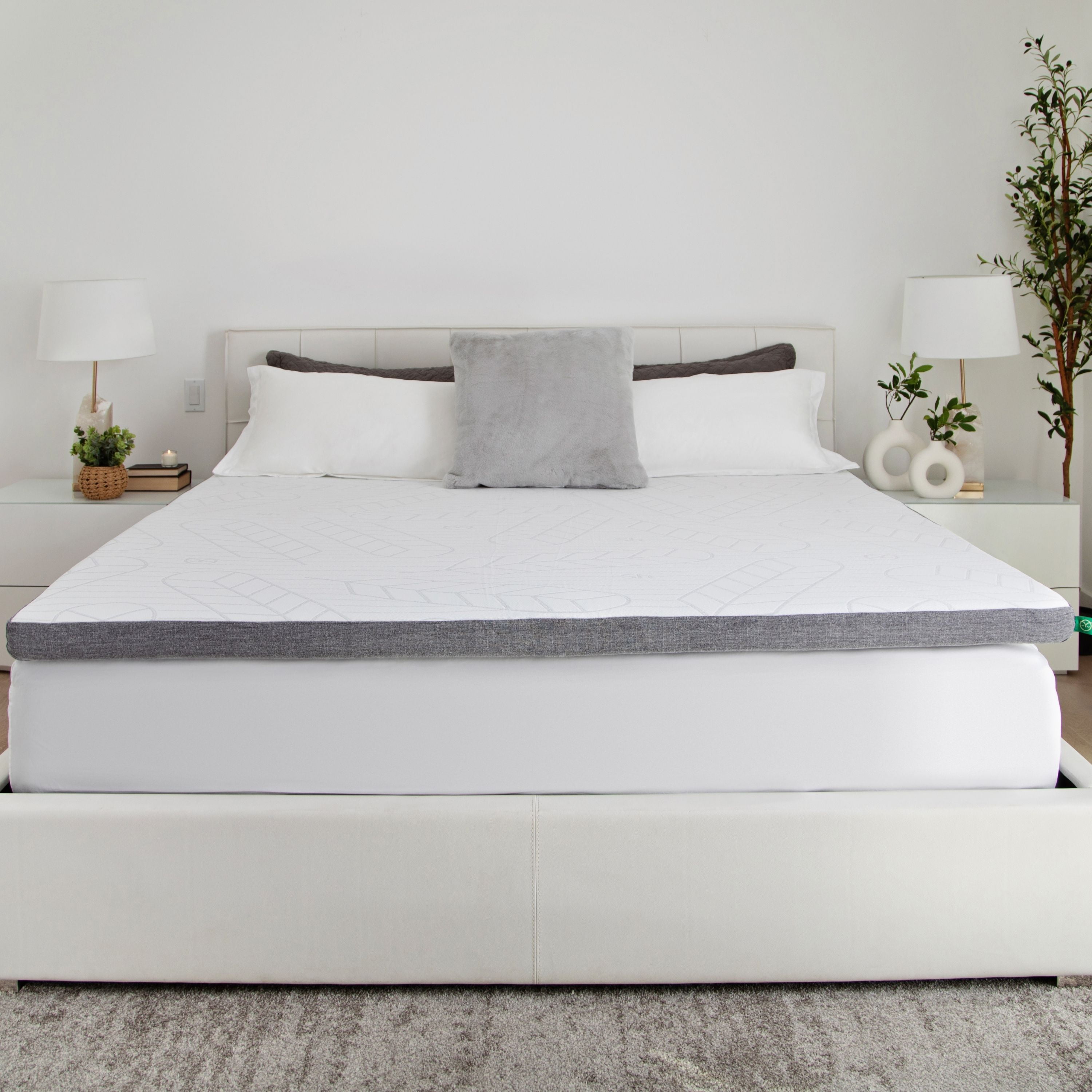 Sleepyhead 3-Inch Queen Copper Mattress Topper with Washable Cover ...
