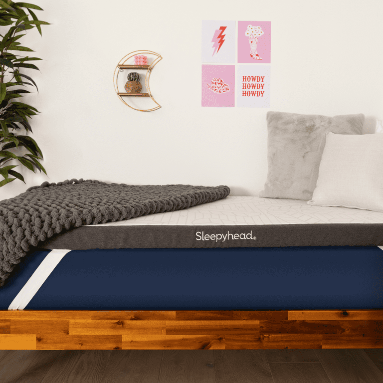 Sleepyhead 3 Inch Twin XL Mattress Topper Gel Infused Memory Foam Topper with Washable Cover College Dorm Room Essential Twin XL 3 Gel Topper
