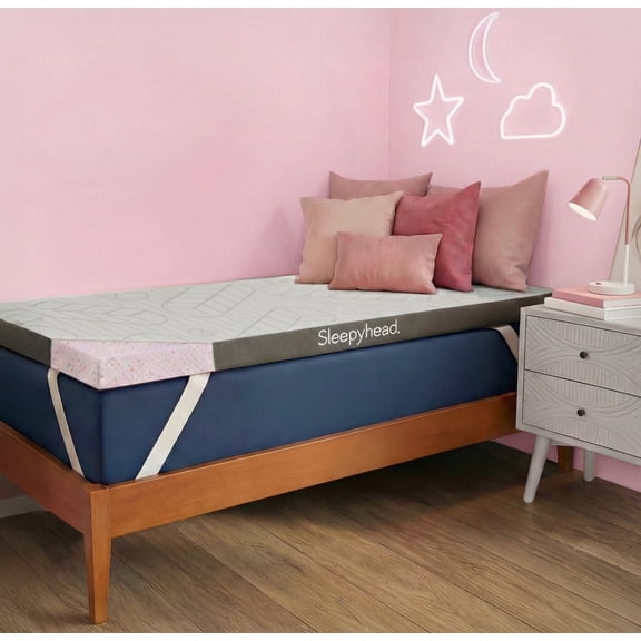 Sleepyhead Twin XL 2 Inch Premium Super Mattress Topper – 2 Inch Gel & Copper Infused Memory Foam Bed Topper – Cooling, Soft Support + Comfort, Foam Made in USA, CertiPUR-US Certified (XL Twin 2")