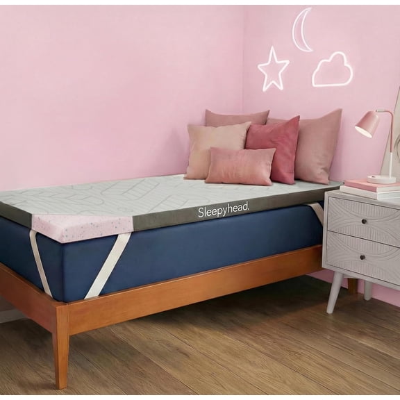 Sleepyhead Twin XL 2 Inch Premium Super Mattress Topper – 2 Inch Gel & Copper Infused Memory Foam Bed Topper – Cooling, Soft Support + Comfort, Foam Made in USA, CertiPUR-US Certified (XL Twin 2")