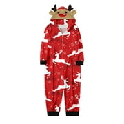 Sleepyheads Family Matching Pajamas Bear Kids Christmas Family Hooded Kids Christmas Jumpsuit Sets