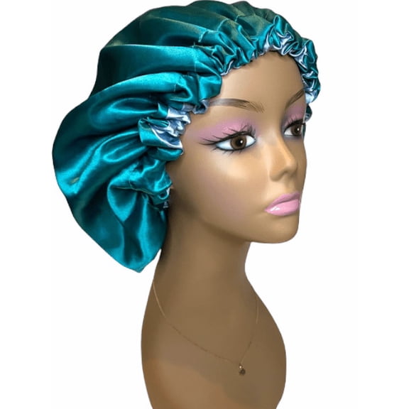 Sleepylux Luxury Satin Silk Women Adjustable Sleeping Caps Hair Bonnet