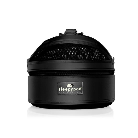 Sleepypod Mini Pet Bed — Multi-use Travel Pet Bed, Crash-Tested Car Seat, & Carrier for Dogs and Cats up to 7 Pounds (Jet Black)