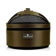 Sleepypod Mobile Pet Bed — Multi-use Travel Pet Bed, Crash-Tested Car Seat, Carrier for Dogs and Cats up to 15 Pounds (Olive Green)