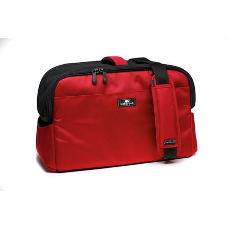 Sleepypod Atom - Airline Approved Pet Carrier and Crash-Tested Car Seat for Cats and Dogs up to 12 lbs. (Strawberry Red)