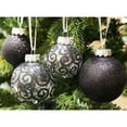 thumbnail image 1 of SLEETLY 32pk Christmas Ornaments for Tree Holiday Xmas Decorations, Black (DEFECTIVE UNITS), 1 of 5