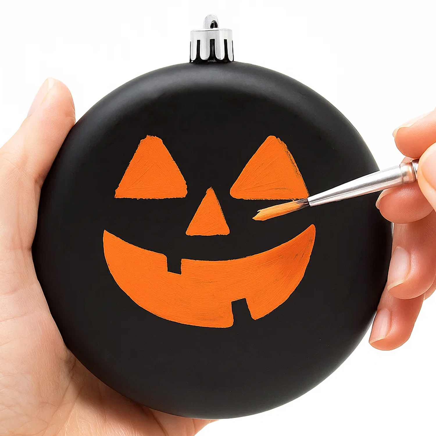 Sleetly DIY Christmas Ornaments Set for Kids and Adults - DIY Crafts, Painting, Drawing, Stickers, Decals, Large 4 inch, Matte Blank Flat Disc, Stencils Included, Black, Set of 12