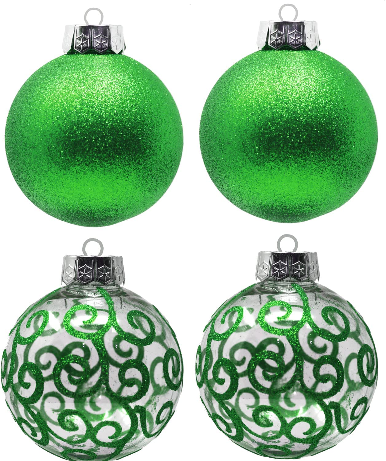 Sleetly Green Ornaments for Christmas Tree Decorations 2023 Set