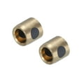 thumbnail image 1 of Sleeve Bearings 4mm/0.16" Bore,6mm/0.24" OD,8mm/0.31" Height,Wrapped Oilless Bushings Brass Graphite,Pack of 2, 1 of 4