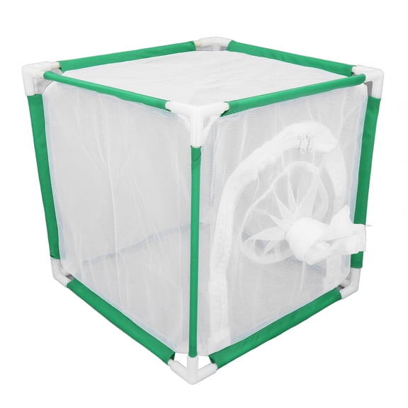 Sleeve Door Portable Bug Mesh Habitat Cube Butterflies Cage / 11.8 x 11.8 x 11.8 Inches / 30 x 30 x 30 cm