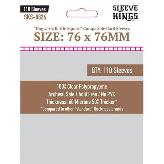 Sleeve Kings: Hogwarts Battle Square Compatible Sleeves (110)