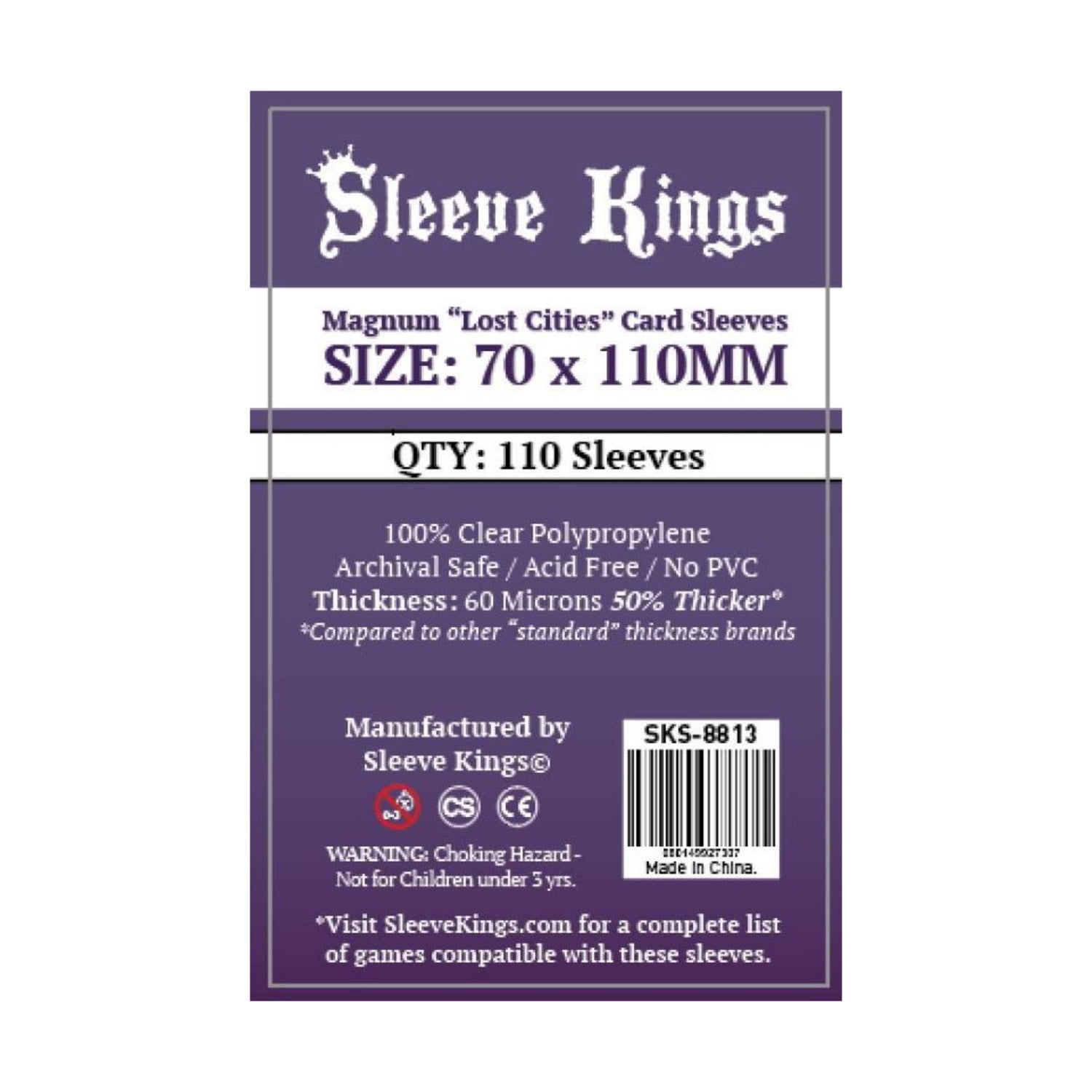 Sleeve Kings: Magnum Lost Cities Card Sleeves (70x110mm) (110) - Walmart.com