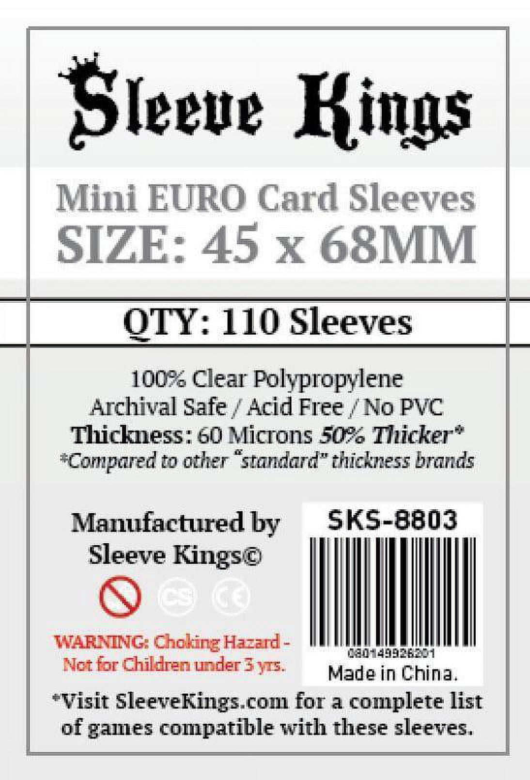 standard euro card sleeves Sleeve Kings Mini Euro Card Sleeves (45x68mm)