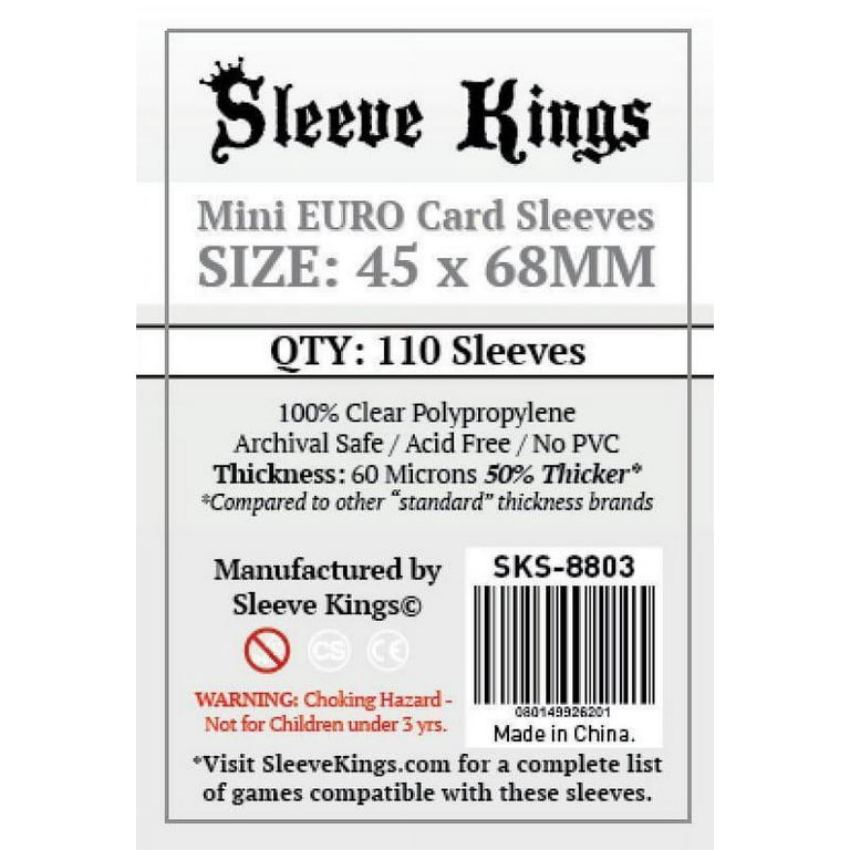 mini card sleeve size TitanShield (150 Sleeves) Mini European Sized Board Game Card Sleeves