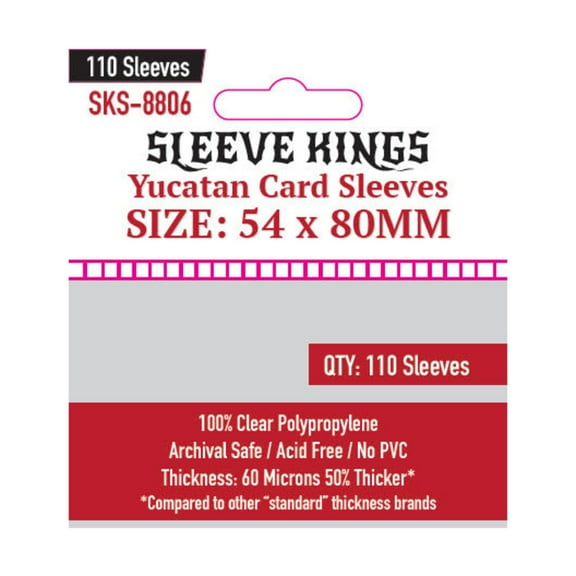 Sleeve Kings: Yucatan Card Sleeves (54x80mm) (110)