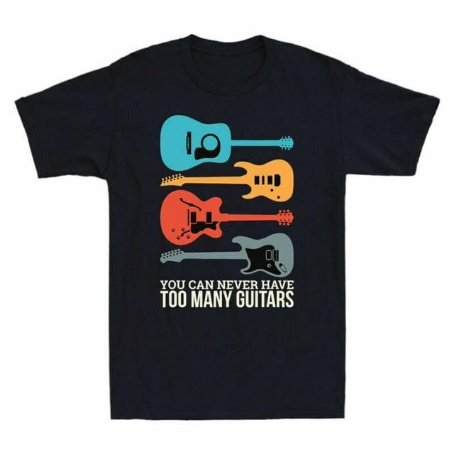 Sleeve Many Have Can You Funny Guitars Short Too Never Music T-Shirt ...