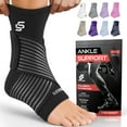 thumbnail image 1 of Sleeve Stars Ankle Brace for Sprained Ankle, Ankle Support for Women & Men, Single, Black, 1 of 11