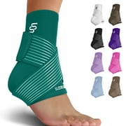 Sleeve Stars Ankle Brace for Sprained Ankle, Ankle Support for Women & Men, Single, Turquoise