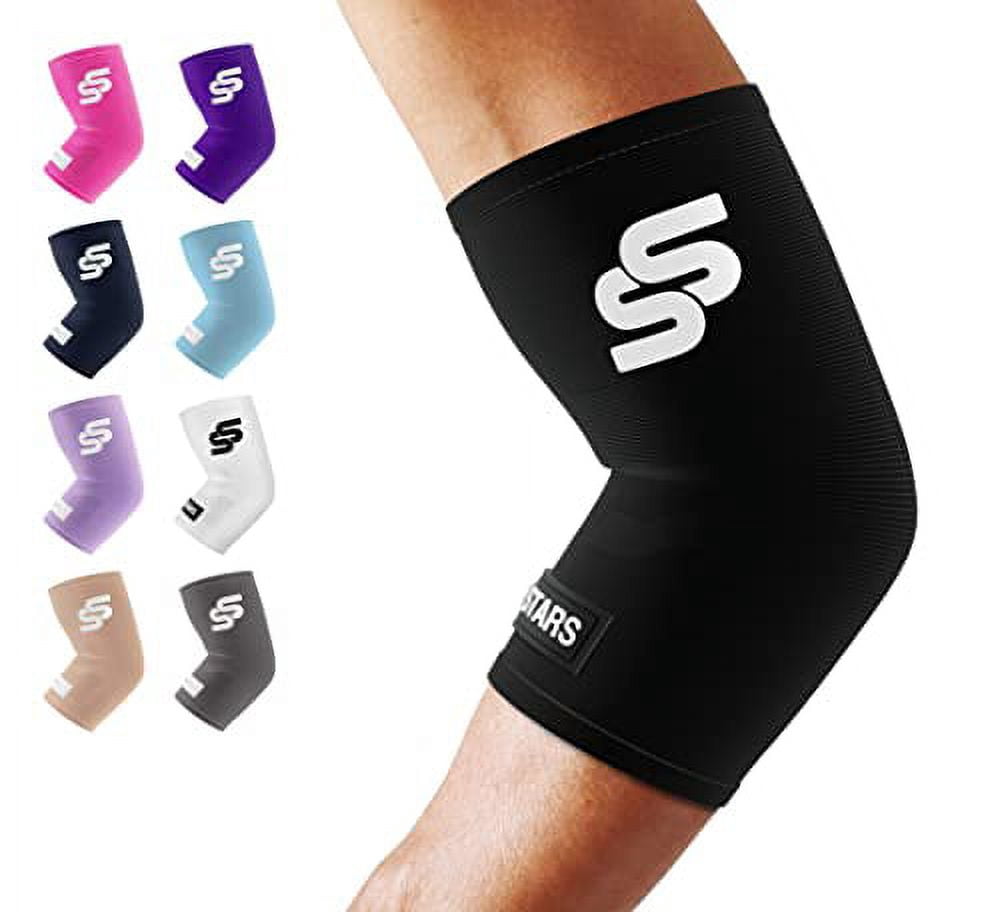 Zenith Armour Elbow Compression Sleeve (1 Pair) - Tennis/Golfer's Elbow Support, Pain Relief, Breathable