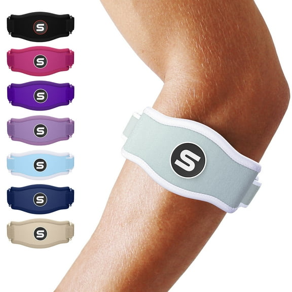 Sleeve Stars Tennis Elbow Brace for Men & Women, Relief for Tendonitis, Single, Mint Green