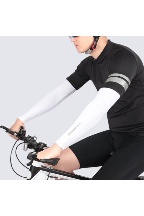 Sleeve,Huiop Arm Sun Upf 1 Pair Arm Sun Upf 50 Upf 50 Mewmewcat Hxber White 1 P Arm