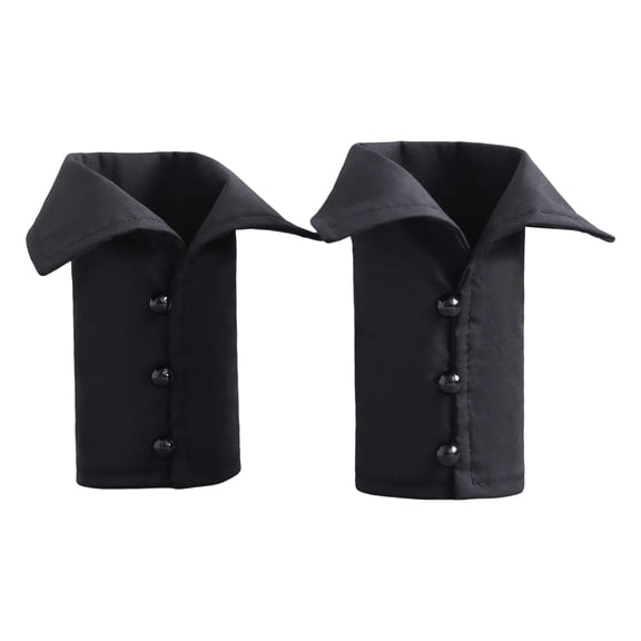 Sleeve Wrist Cuffs Polyester Ornament Detachable Solid Color Shirt Accessory for Hoodie Sweater Dress Shirt