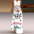 thumbnail image 1 of Sleevele Long Dress Floor Skirt Casual Beach Women Summer Dress Lady V Neck Butterfly Printed Dresses Elegant Women's Dress, 1 of 6
