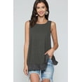 thumbnail image 1 of Sleeveless Back Lace Ruffle Detail Tank Top, 1 of 5
