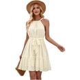 thumbnail image 1 of Sleeveless Backless Ruffle Dress S, 1 of 9