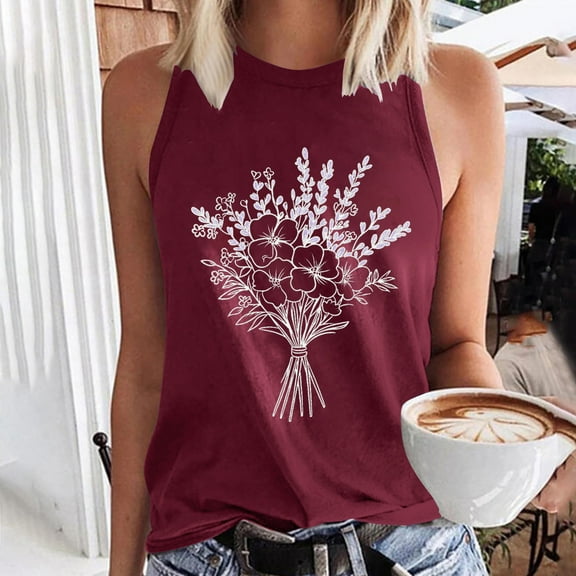 Sleeveless Blouses for Women Cotton White Tshirts Shirts for Women Gym Womens Cotton Print V Neck T Shirts Oversized Tee Shirts