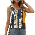 thumbnail image 1 of Sleeveless Blouses for Women Cotton Womens Tops Tshirts Shirts for Women Graphic Summer Oversized Tshirts for Women Cheap, 1 of 6