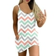 thumbnail image 1 of Sleeveless Bodycon Dresses for Women Gradient Print Spaghetti Strap Mini Dress Tunic Slim Backless Pockets Sundress, 1 of 5