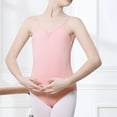 thumbnail image 1 of Sleeveless Bodysuits for Teens Girls Size 5-18 Juniors Kids Ballet Dance Jumpsuits Spaghetti Strap Solid Stretchy Athletic Workout Bodysuit, 1 of 7