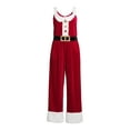 thumbnail image 1 of Sleeveless Christmas Jumpsuit for Women Cute Santa Overalls Xmas Holiday Romper One Piece Outfits, 1 of 6