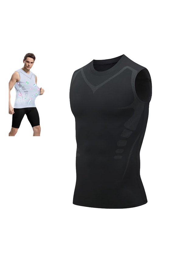 Sleeveless Compression Shirt Men,4-Way Stretch,Moisture-Wicking,Athletic Running Quick Dry Compression Tank Tops