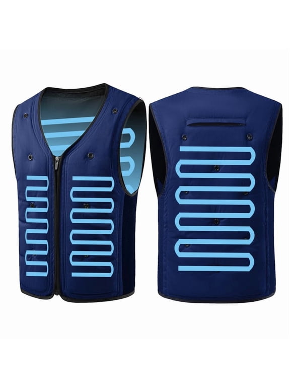 Sleeveless Cooling Vest Wear for Commute and Outdoor Activity with Water Channel Layout and Light Side Fabric Support