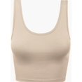 thumbnail image 1 of Sleeveless Crop Tops Scoop Neck Camisole Backless Cropped Tank Top, 1 of 5