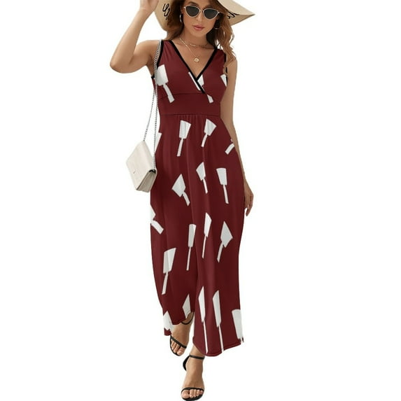 Sleeveless Dress Mississippi State | White Cowbell Dress woman prom dress 2025 dress party evening
