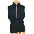 thumbnail image 1 of Sleeveless Fitted Open Front Shirt, 1 of 1